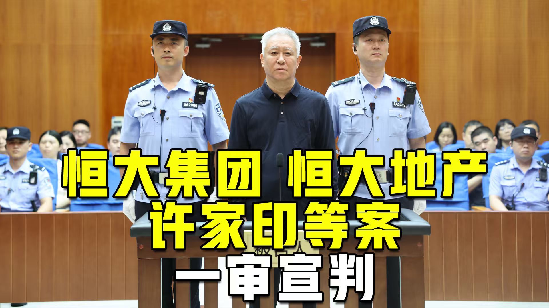 恒大集团、恒大地产、许家印等案一审宣判