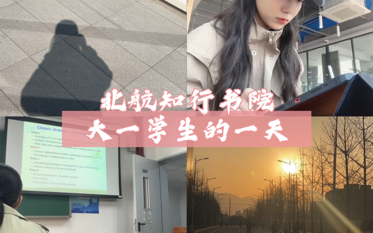 知行书院大一学生 与你共度北航的一天📖☕️🚴