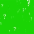 【绿幕素材】问号符号背景特效素材，4K高清，无水印！