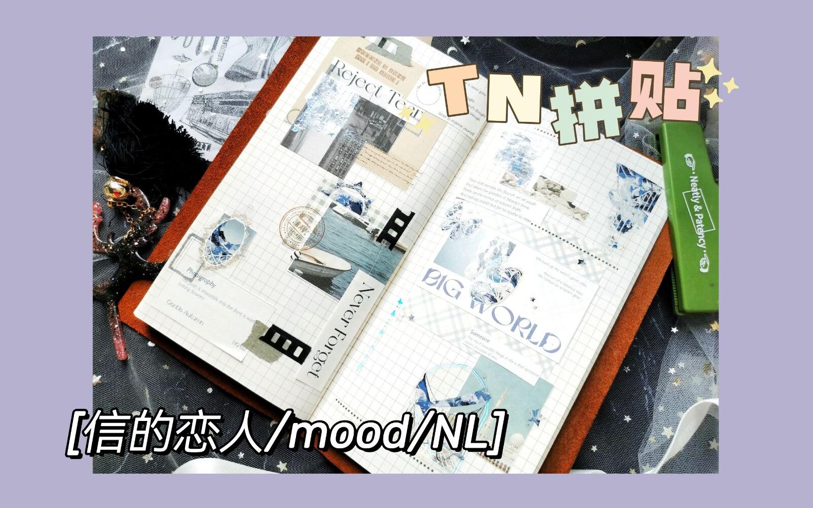 【手帐拼贴】vol.67 沉浸式tn拼贴|信的恋人 mood nl 素材拼贴