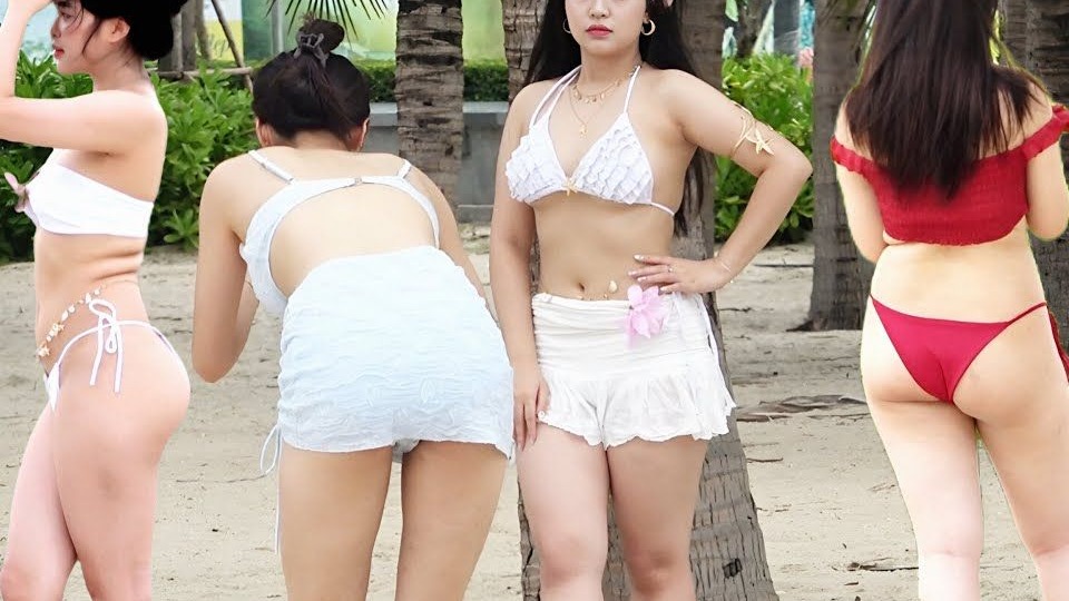 【1440P HDR 越南 travel 2025】 Walk in 下龙湾迷人海滩漫步 | 大自然的静谧之美