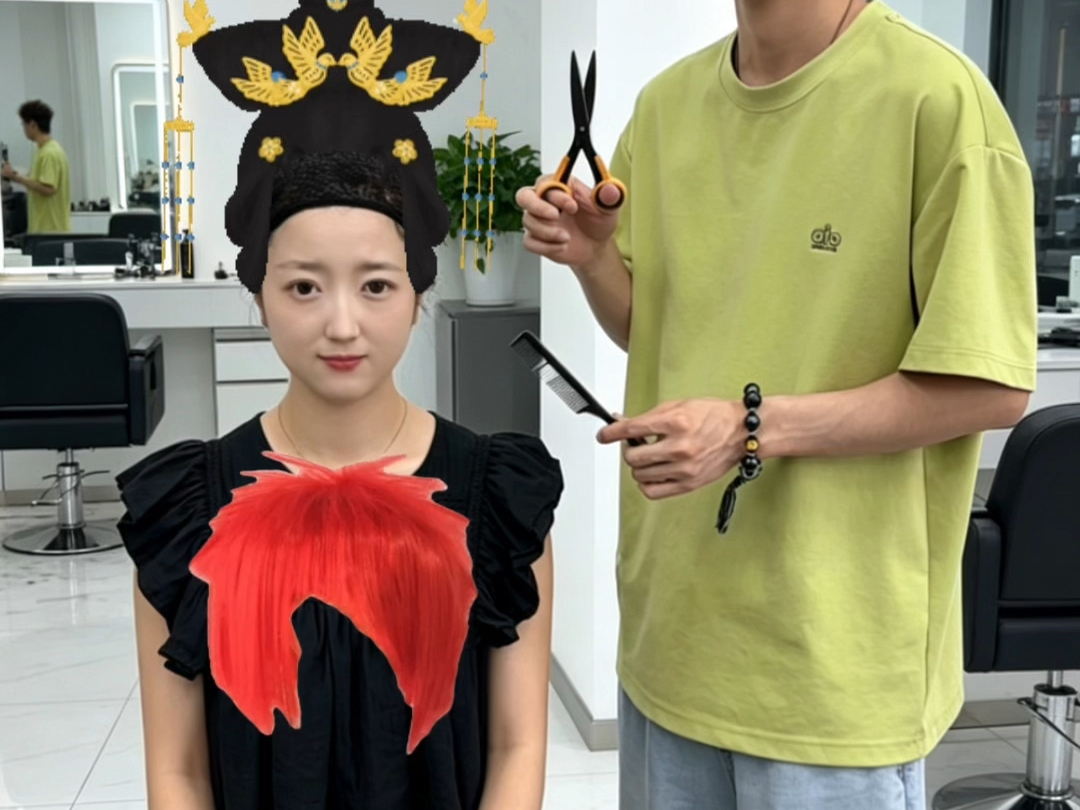 给蛋卷设计个发型