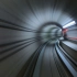 地铁在隧道中运动的延时视频