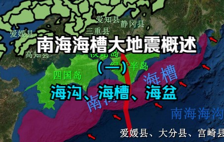 [南海海槽概述] 1、海沟、海槽、海盆哔哩哔哩bilibili