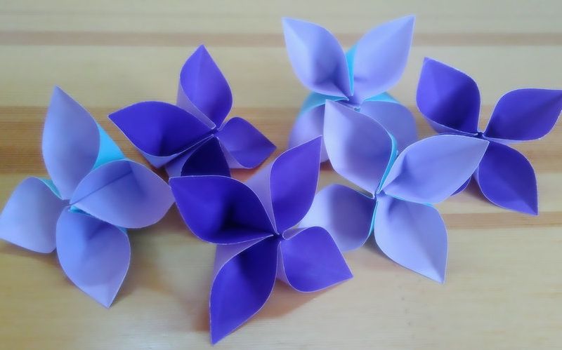 【折纸教程】没有比这更简单的小花了,适合折一堆的蝴蝶花
