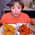 【韩国吃播】挑食的新姐吃炸鸡、紫菜包饭