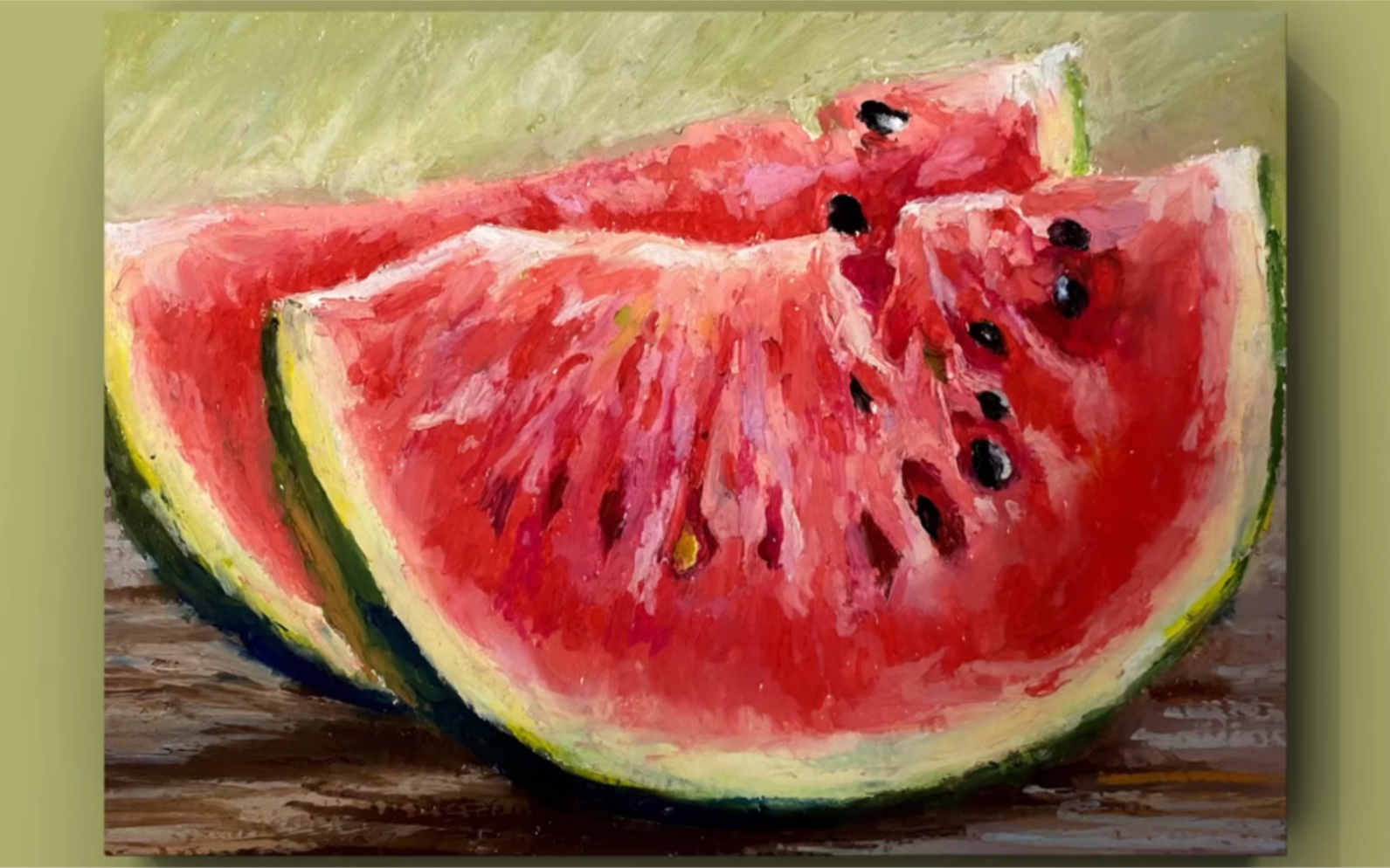 夏天已过，西瓜会画了吗？