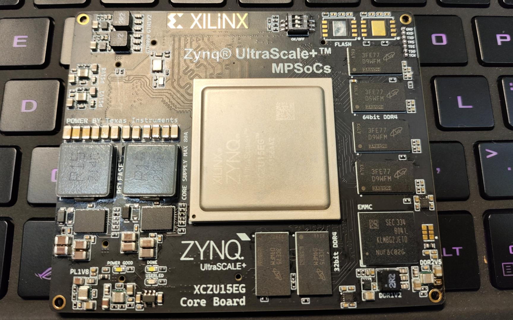 自制ZYNQ-ZU15EG核心板成功喽，它太漂亮了୧꒰•̀ᴗ•́꒱୨