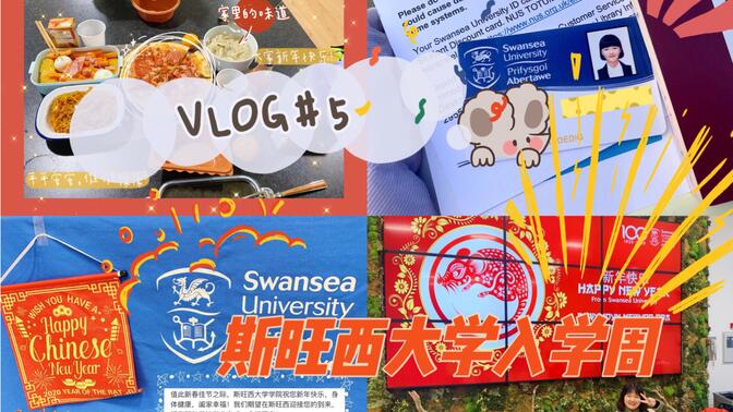 【Vlog#5】留学日记2｜来斯旺西大学第一周做什么｜Tesco分享｜带你了解英国（非伦敦地区）物价｜过新年啦！｜厨艺进阶篇
