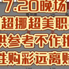 7.20晚场瑞超挪超美职联仅供参考不作推荐理性购彩远离赌博