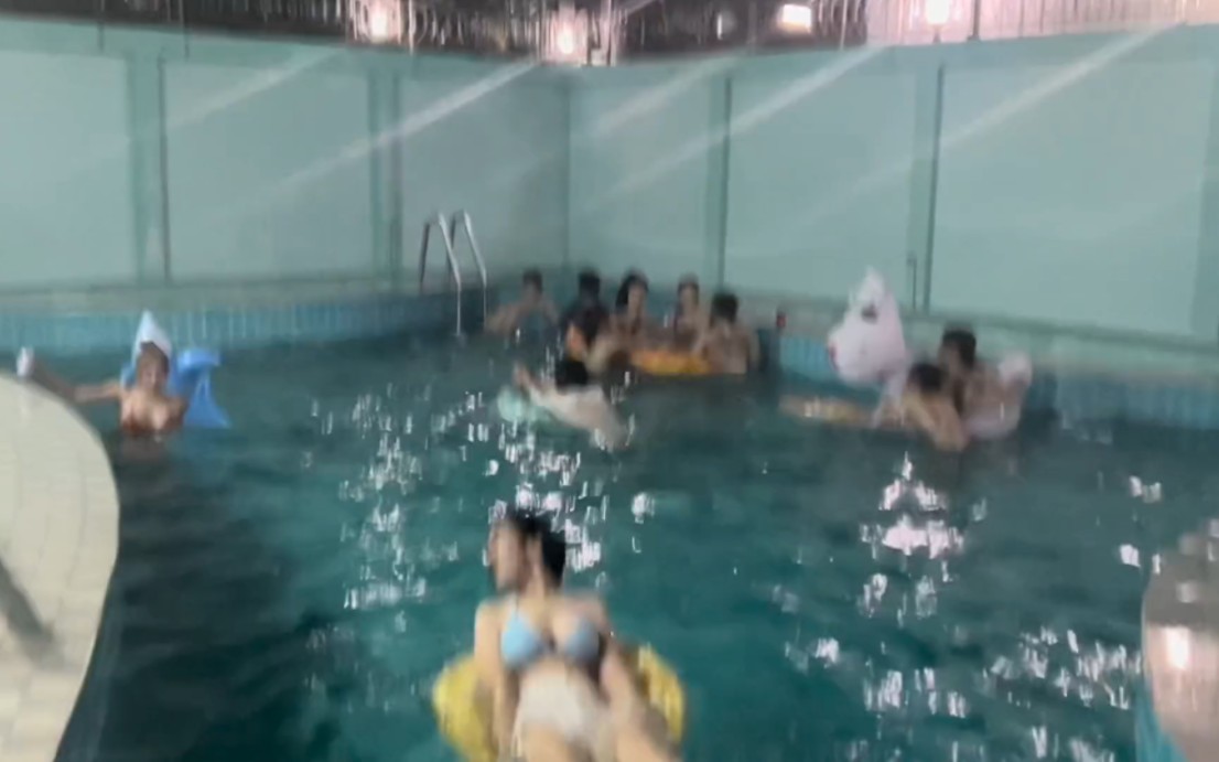 Getting high at the pool