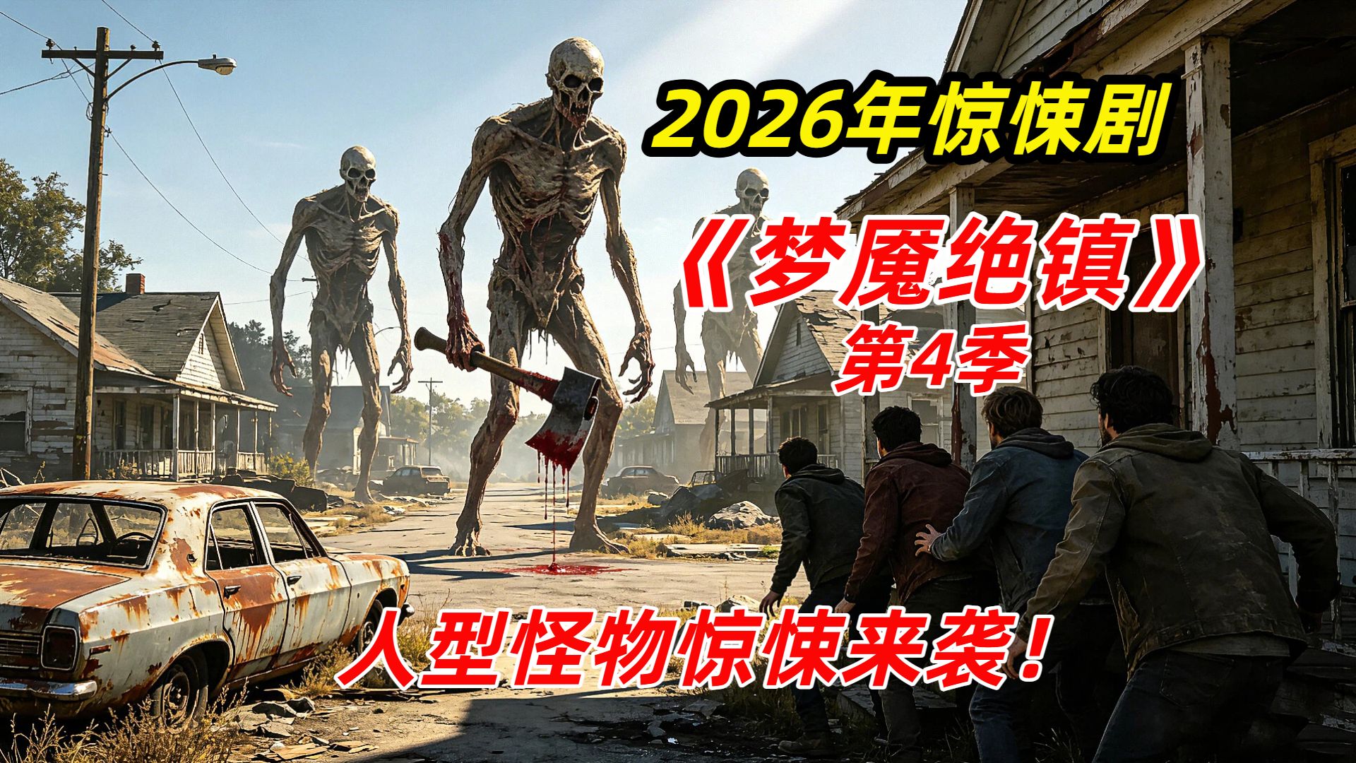 【阿奇】人型怪物能力进化，能在白天自由行动/2026年惊悚剧《梦魇绝镇》第4季