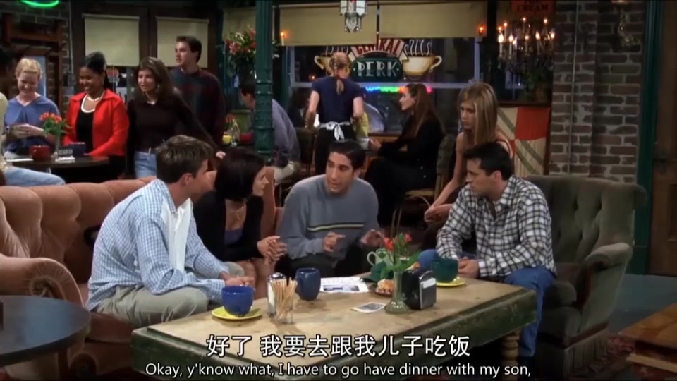 【老友记】Joey S4E2哔哩哔哩 (゜゜)つロ 干杯~bilibili