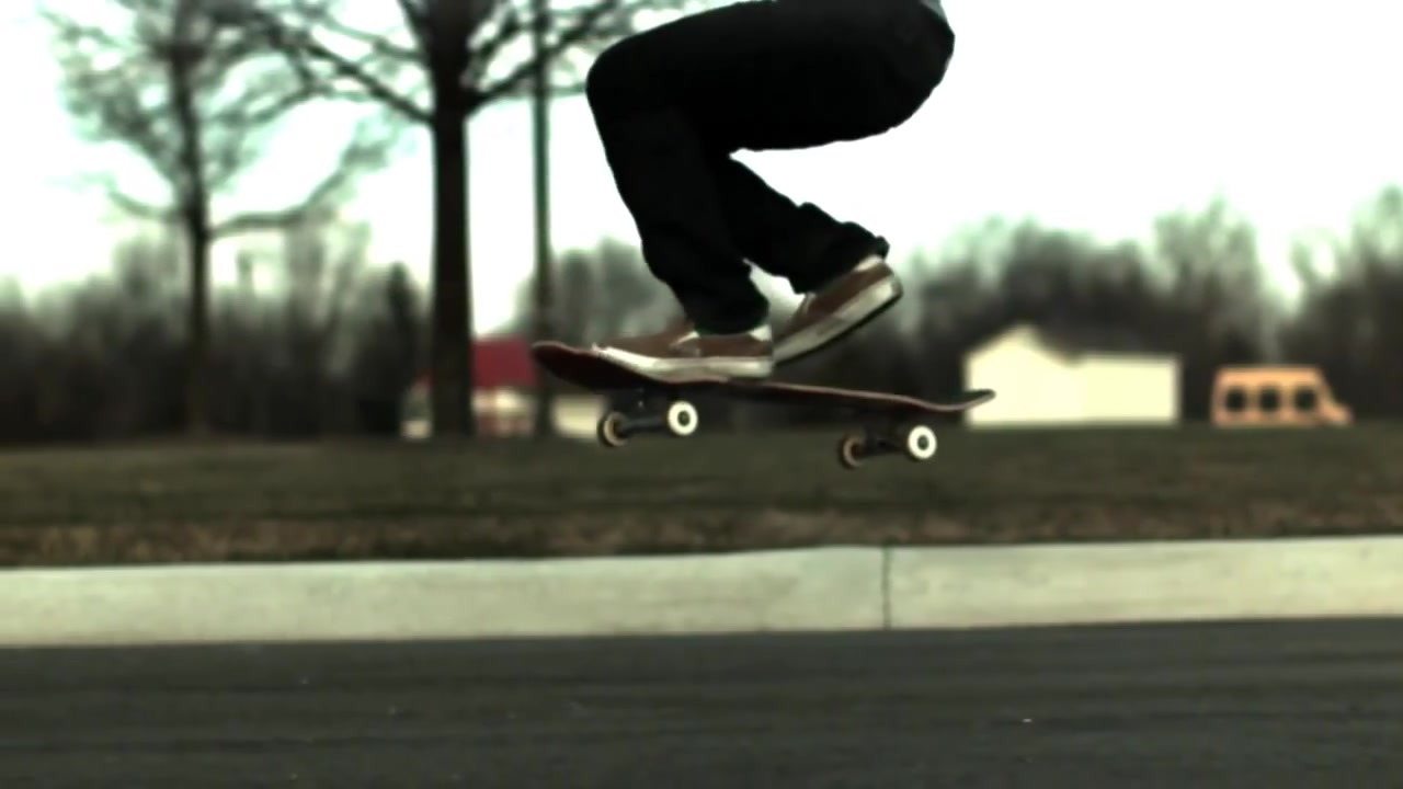 滑板慢动作系列 switch fs heelflip(1000fps slow mo)