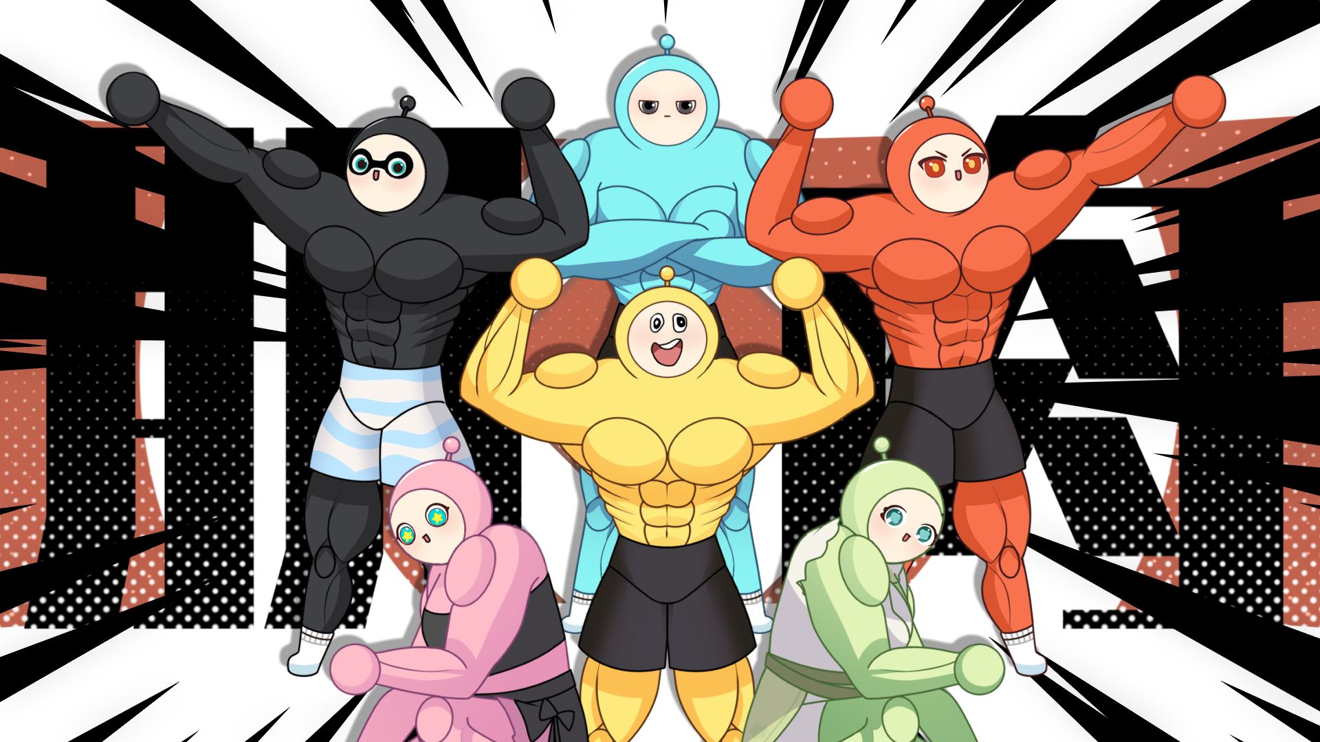 ⚡变 身💪肌 肉 六 小 只⚡【蛋仔/洗脑剧场】