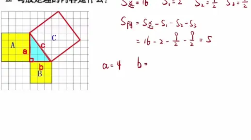 勾股定理【预习】1.1探索勾股定理