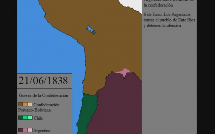 反秘鲁—玻利维亚邦联战争进展图