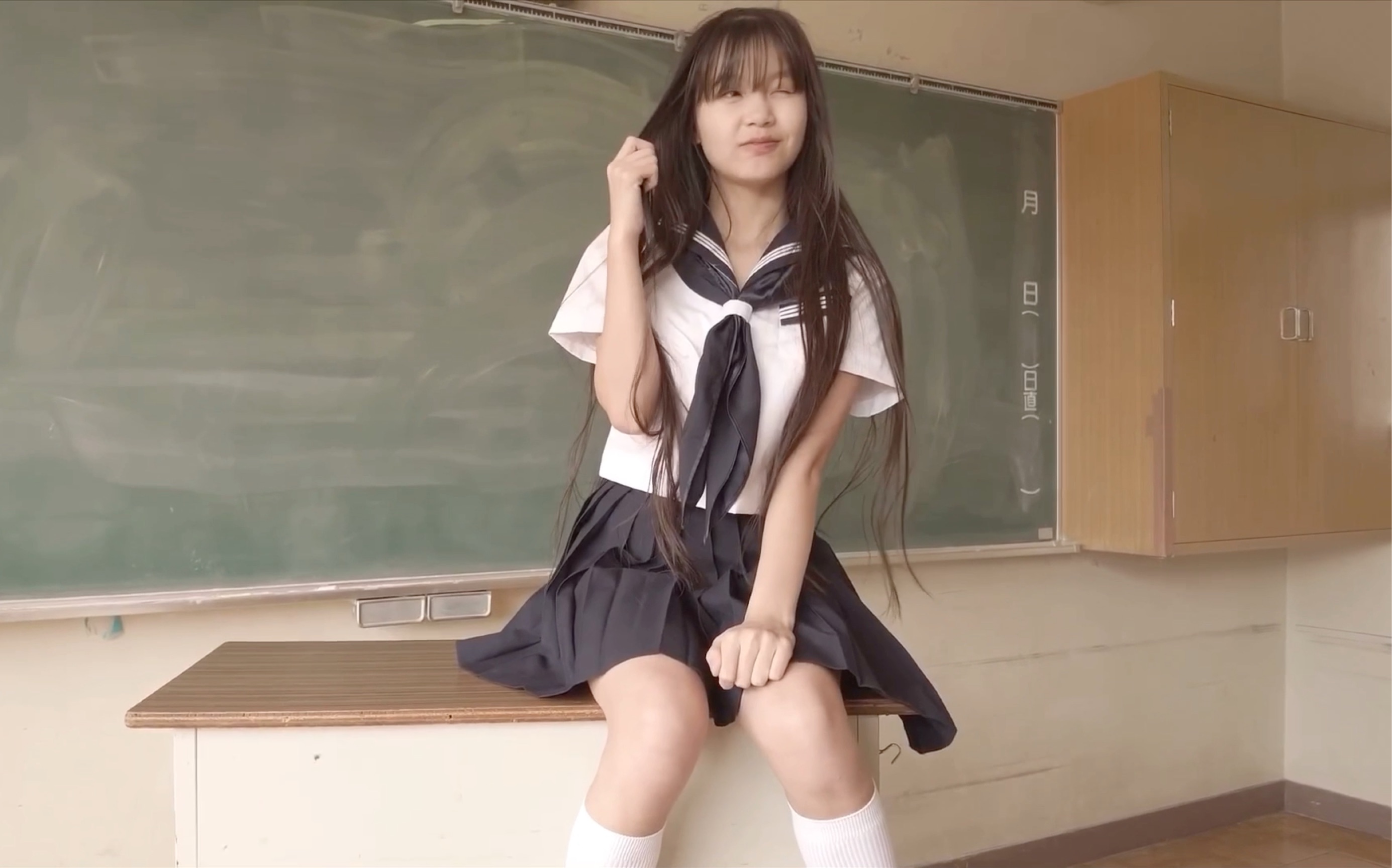 中学生のセーラー服  教室编 姫华JC2が学校で撮影哔哩哔哩bilibili