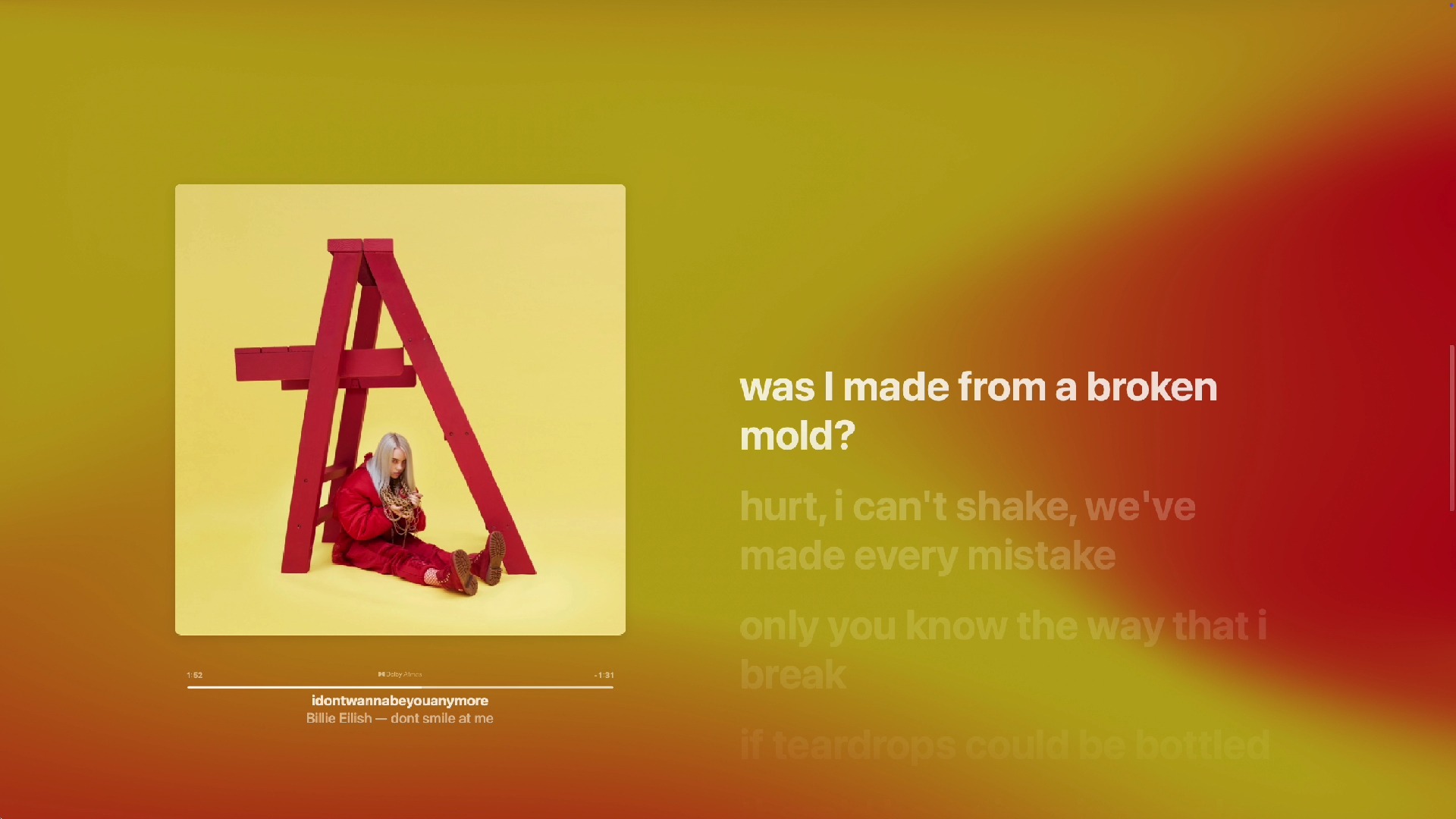 日推歌单｜“看歌名以为碰到世界上最长的英语单词”｜《idontwannabeyouanymore》