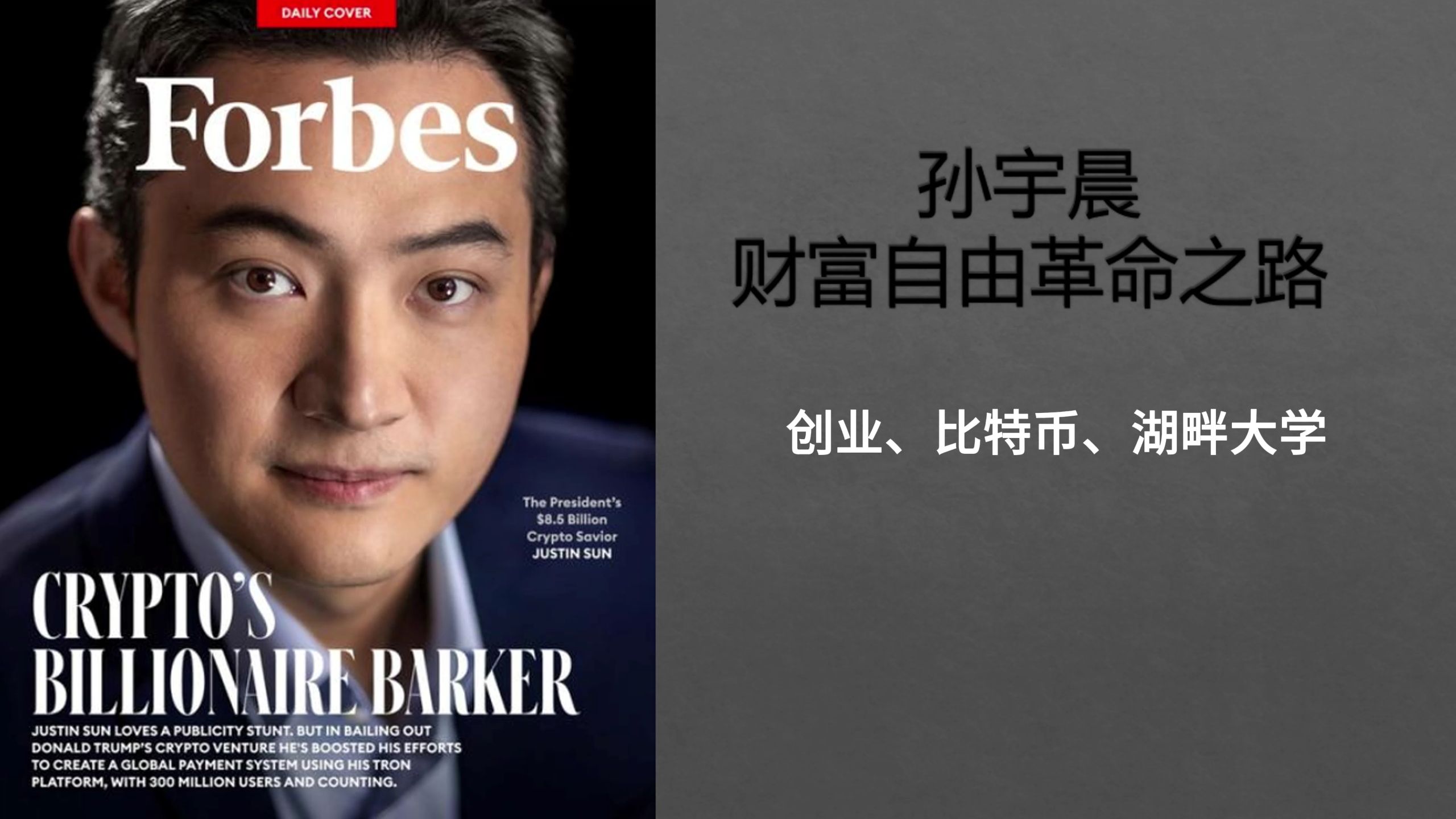 孙宇晨财富自由革命之路003创业、比特币、湖畔大学