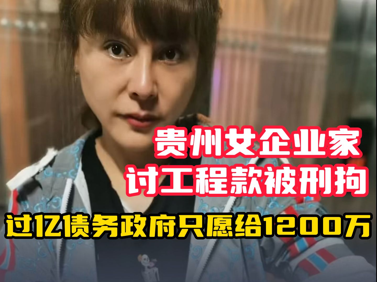 贪官落马遗留问题还在 贵州女企业家讨工程款被刑拘 过亿债务政府只愿给1200万哔哩哔哩bilibili