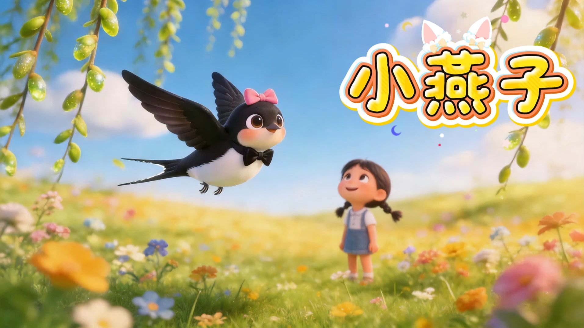 《小燕子》萌化了！经典中文儿歌，0-6 岁宝宝必听启蒙曲