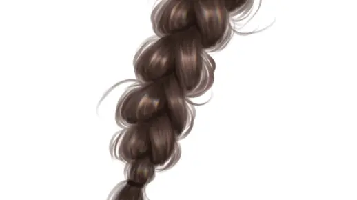 零基础画头发教程之麻花辫的画法