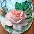 浮雕画|花卉类 粉色玫瑰花