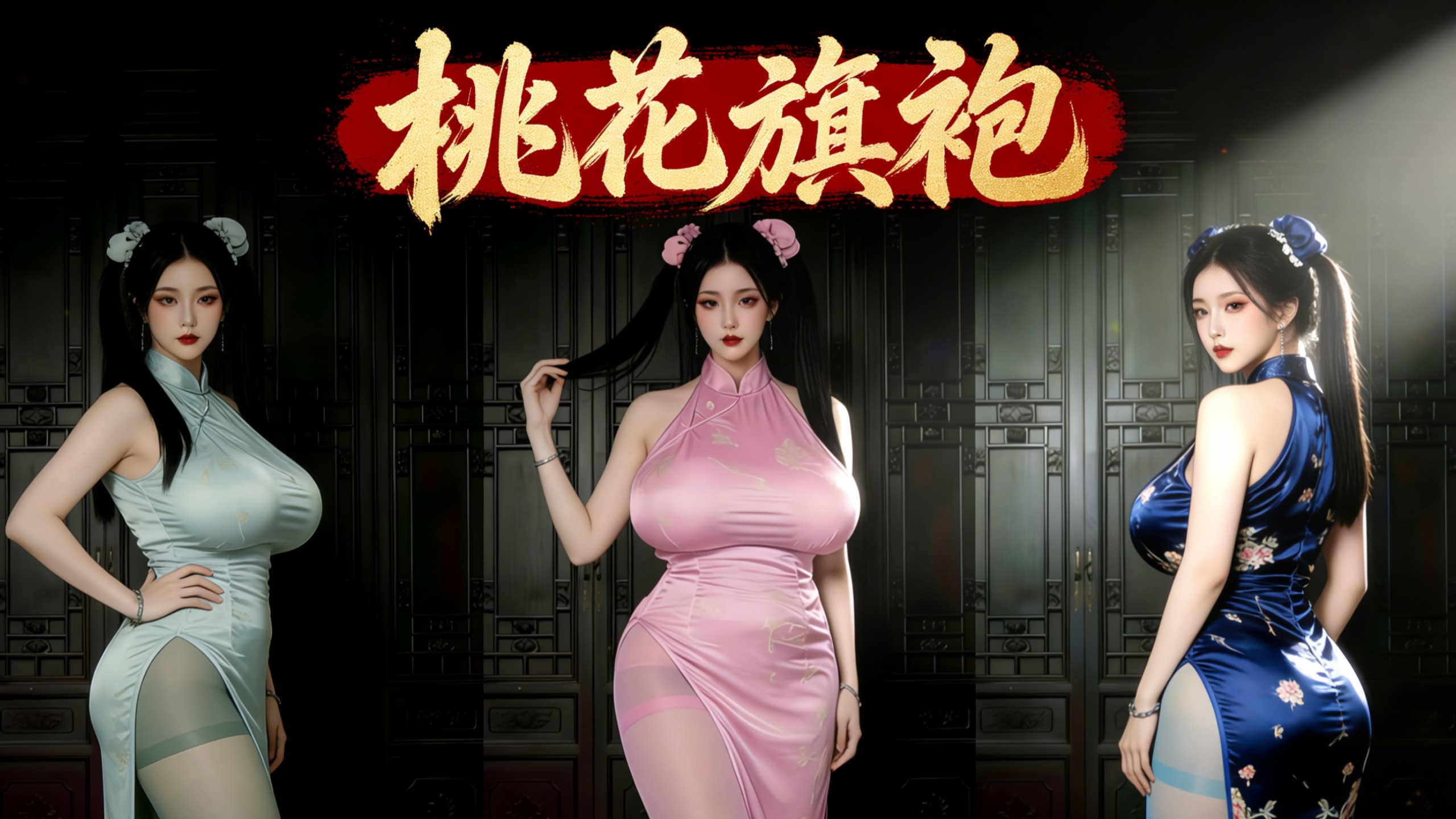 《桃花旗袍》三色变装