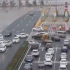 实拍武汉某高速收费站封闭 大批车辆掉头折返
