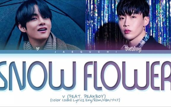 bts v snow flower经典欣赏英文韩文歌词学韩语 哔哩哔哩 つロ干杯 bilibili
