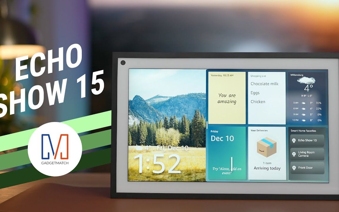 亚马逊Amazon Echo Show 15 上手，买前必看-哔哩哔哩
