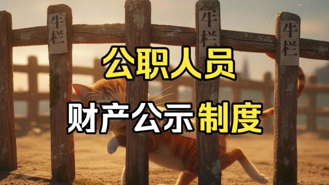 反腐牛栏关猫？财产阳光公示=>根治此大弊！