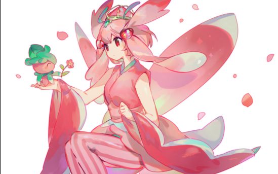 灵宝可梦太阳月亮 08(树荫丛林之霸主兰螳花)