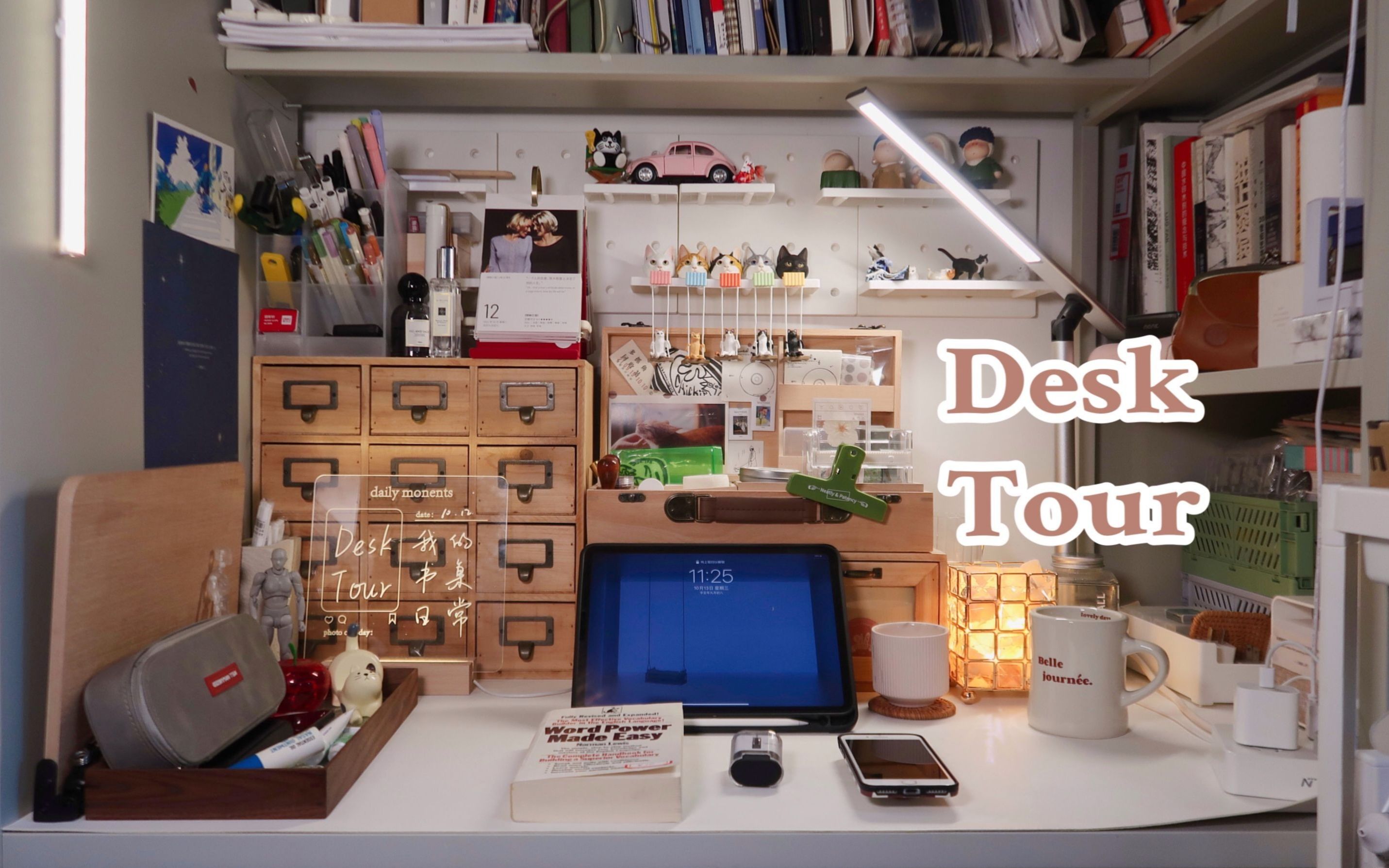 Desk Tour | 宿舍书桌分享 | 收纳整理 | 桌面好物推荐 | 治愈生活的小角落