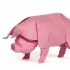 【折纸搬运】猪 设计：Ronald Koh 视频制作：JM's Origami Tutorials