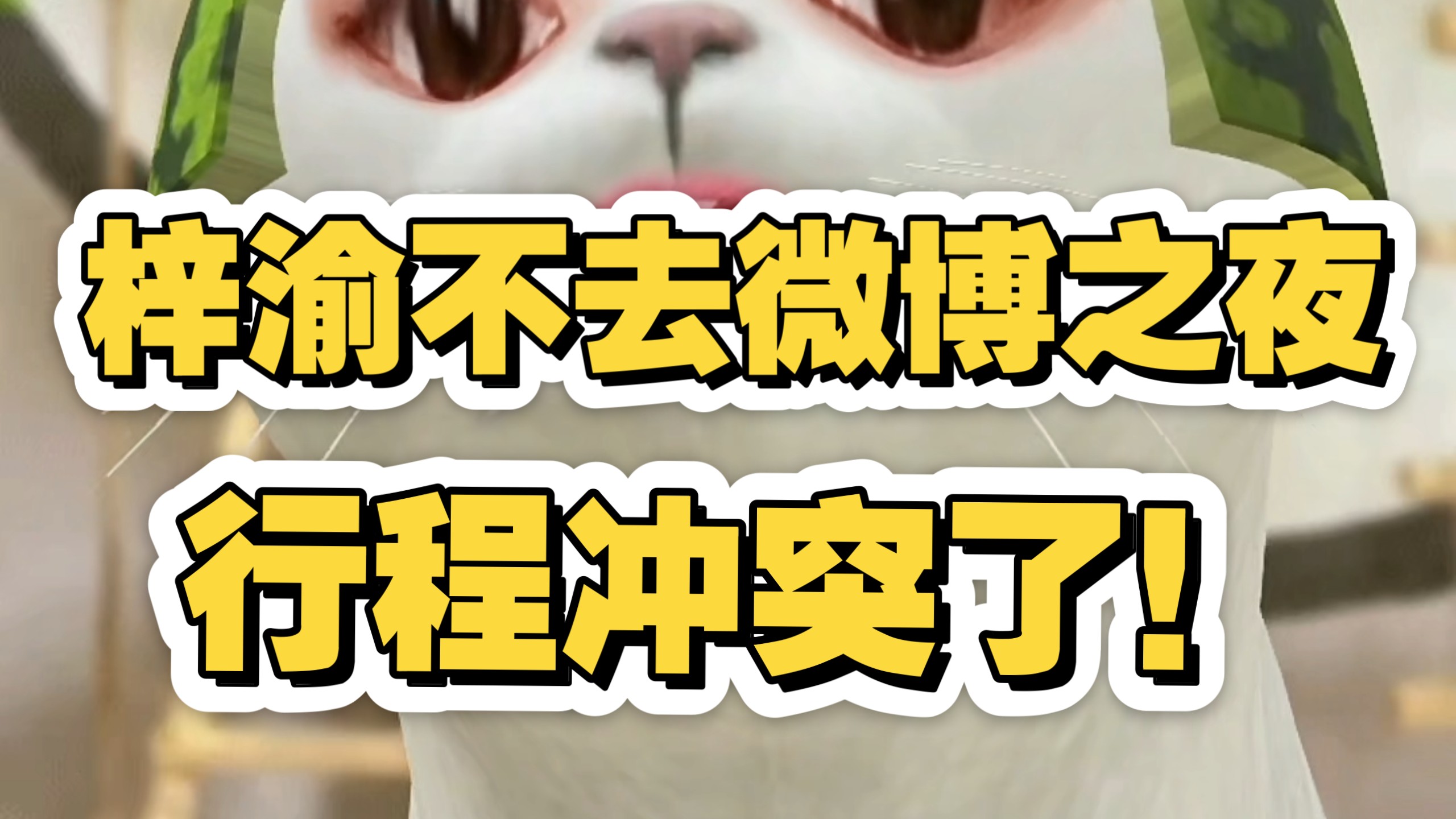 梓渝不去微博之夜，那可太让人遗憾了...