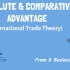 Absolute Advantage the Comparative Advantage 绝对竞争优势和相对竞争优势