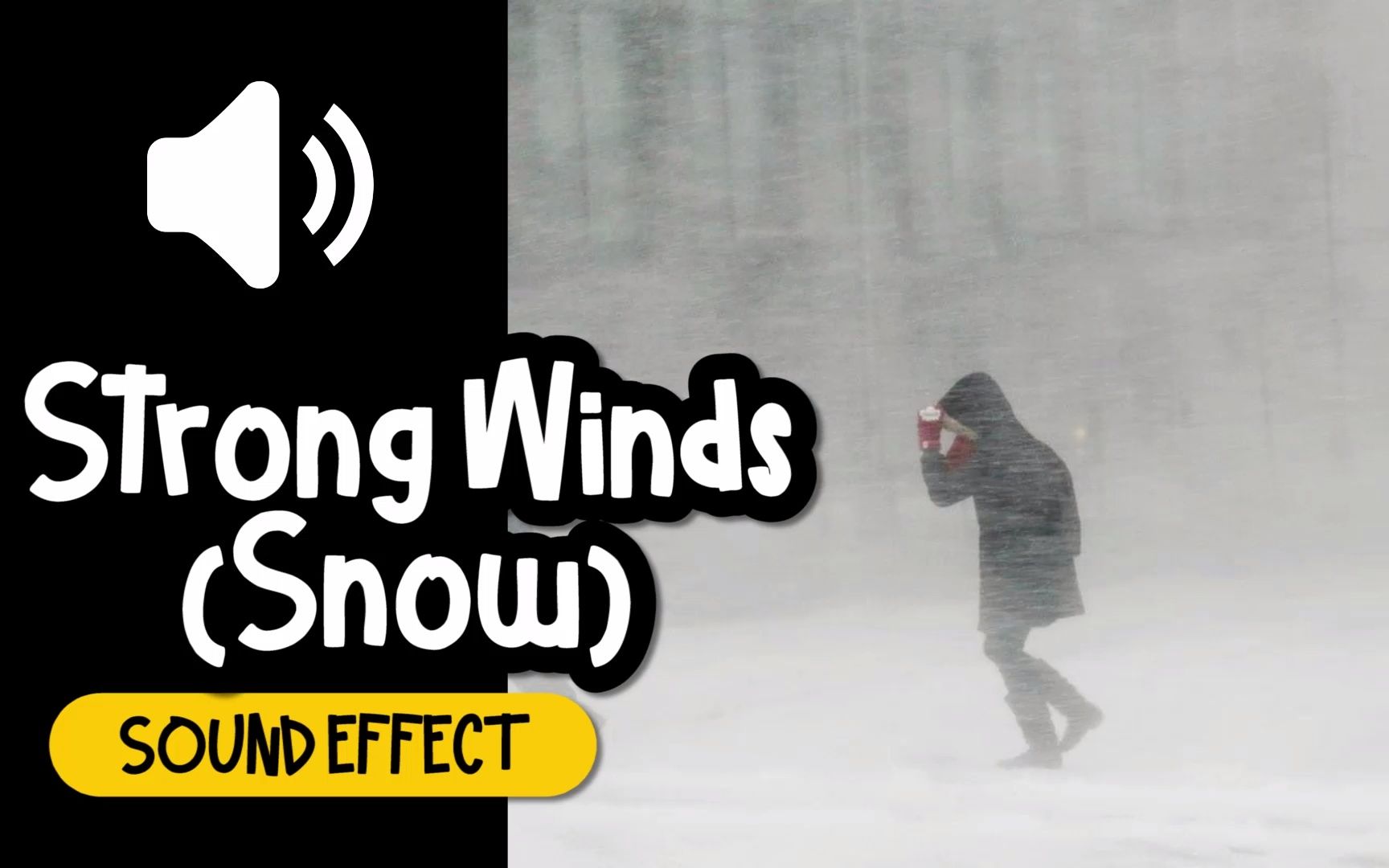 强风 寒冷 下雪 冬天 环境音 音效 (HQ)