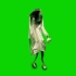 绿幕抠像高清免费视频手机剪辑素材扭曲僵尸