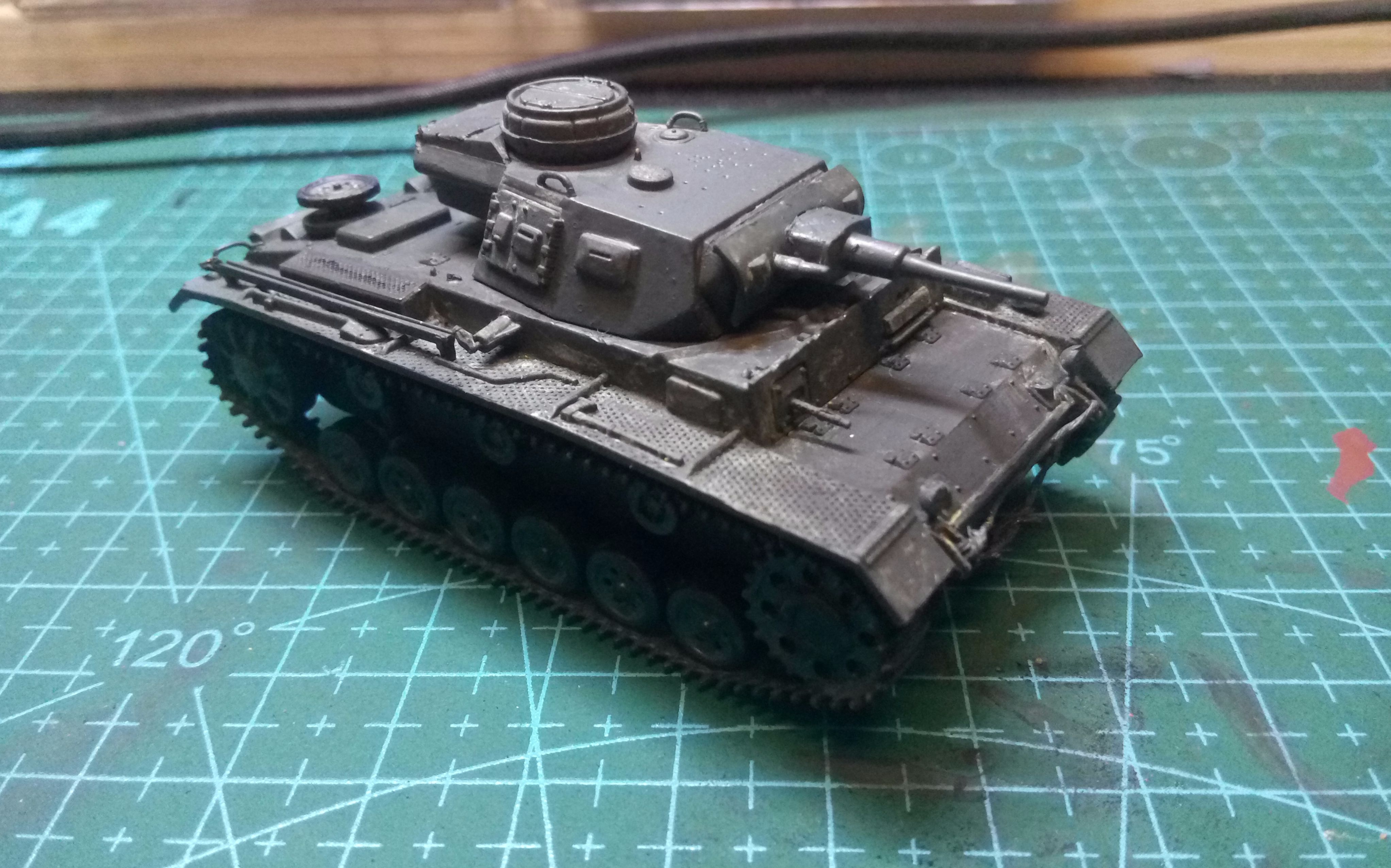 1/72三号g型模型上色