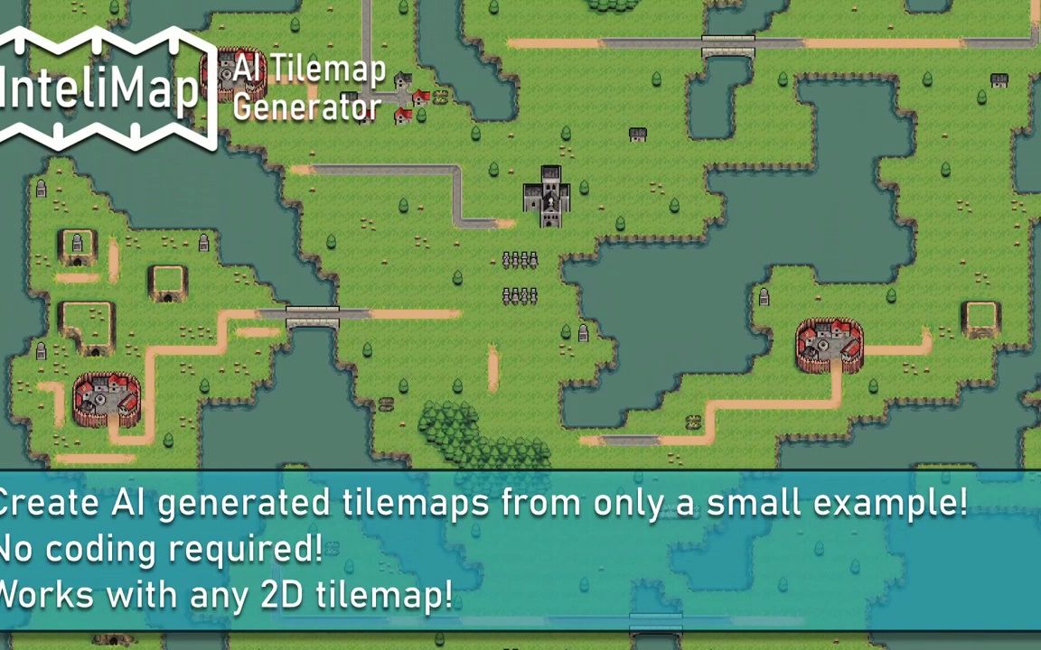 Unity InteliMap AI Tilemap Generator1.2.1 游戏场景生成插件