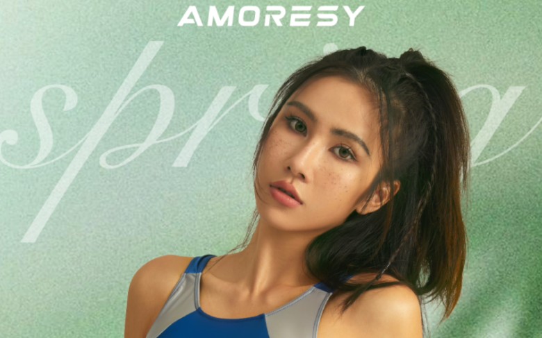 AMORESY 2023 New Colorblocked Athletic Swimsuit Showcase