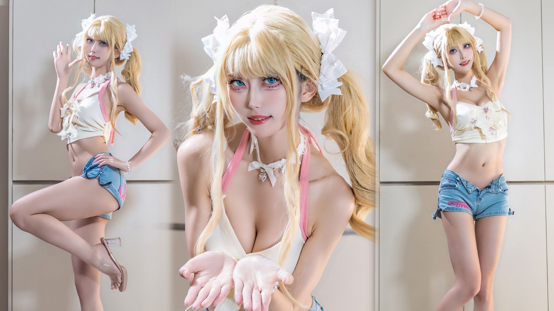 吊带热裤大姐姐♡请把你的所有都给我吧~