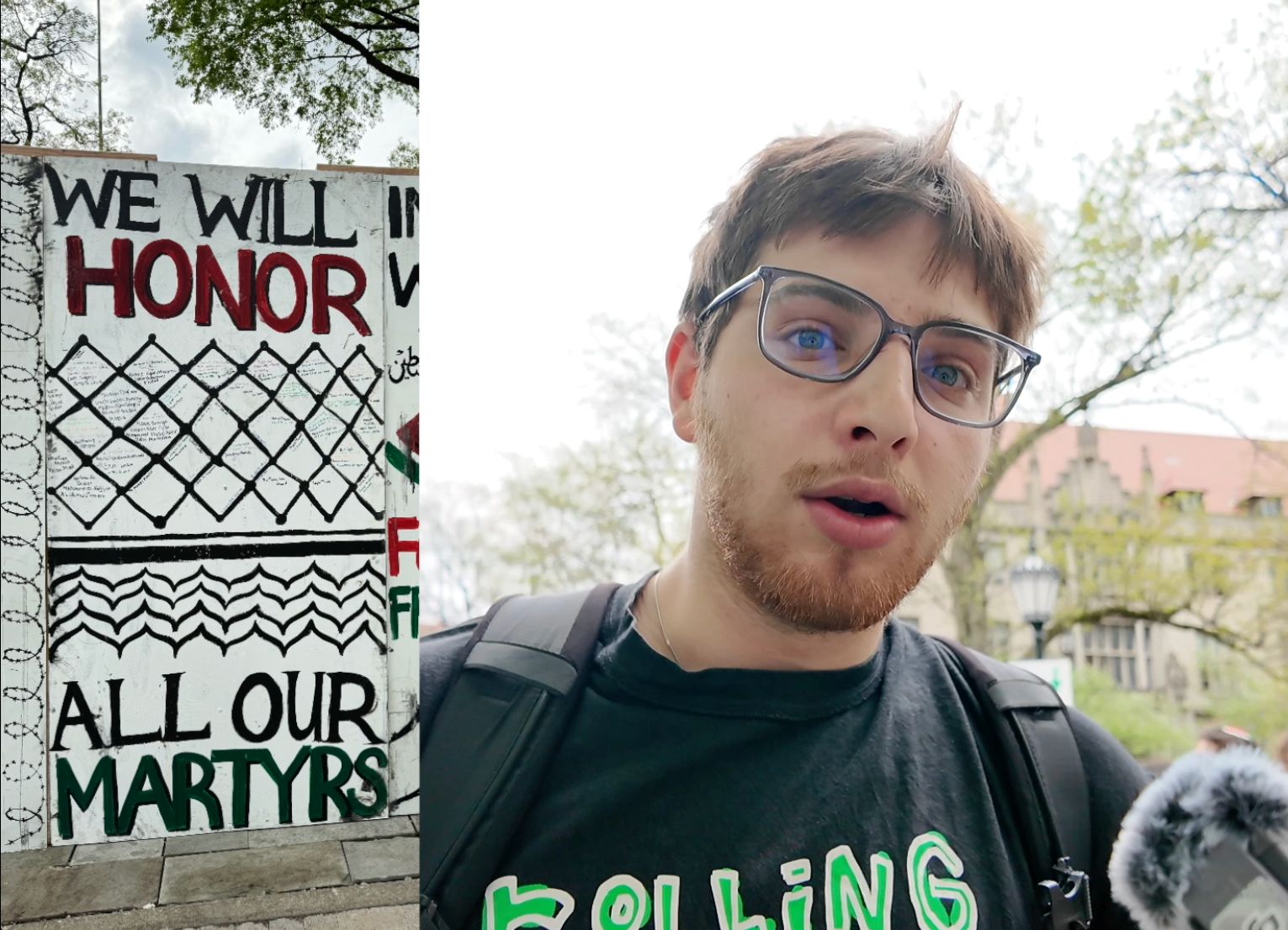 up专访美国大学“反战”游行现场的以色列学生：犹太人如何看游行、拜登以及加沙战争？