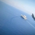 英国皇家空军台风战斗机与航母打击群在地中海演练影像