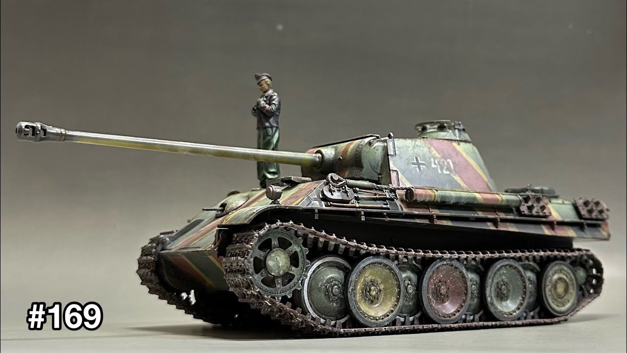 二战德国豹式坦克G后期型[爱德美 1/35]模型制作.(2023圣诞特辑)