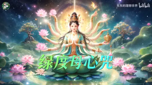 能量强大的绿度母心咒 迅速舒缓心灵音乐 佛教咒语 静心 Green Tara Mantra 悦耳佛音 静心冥想 好运连连