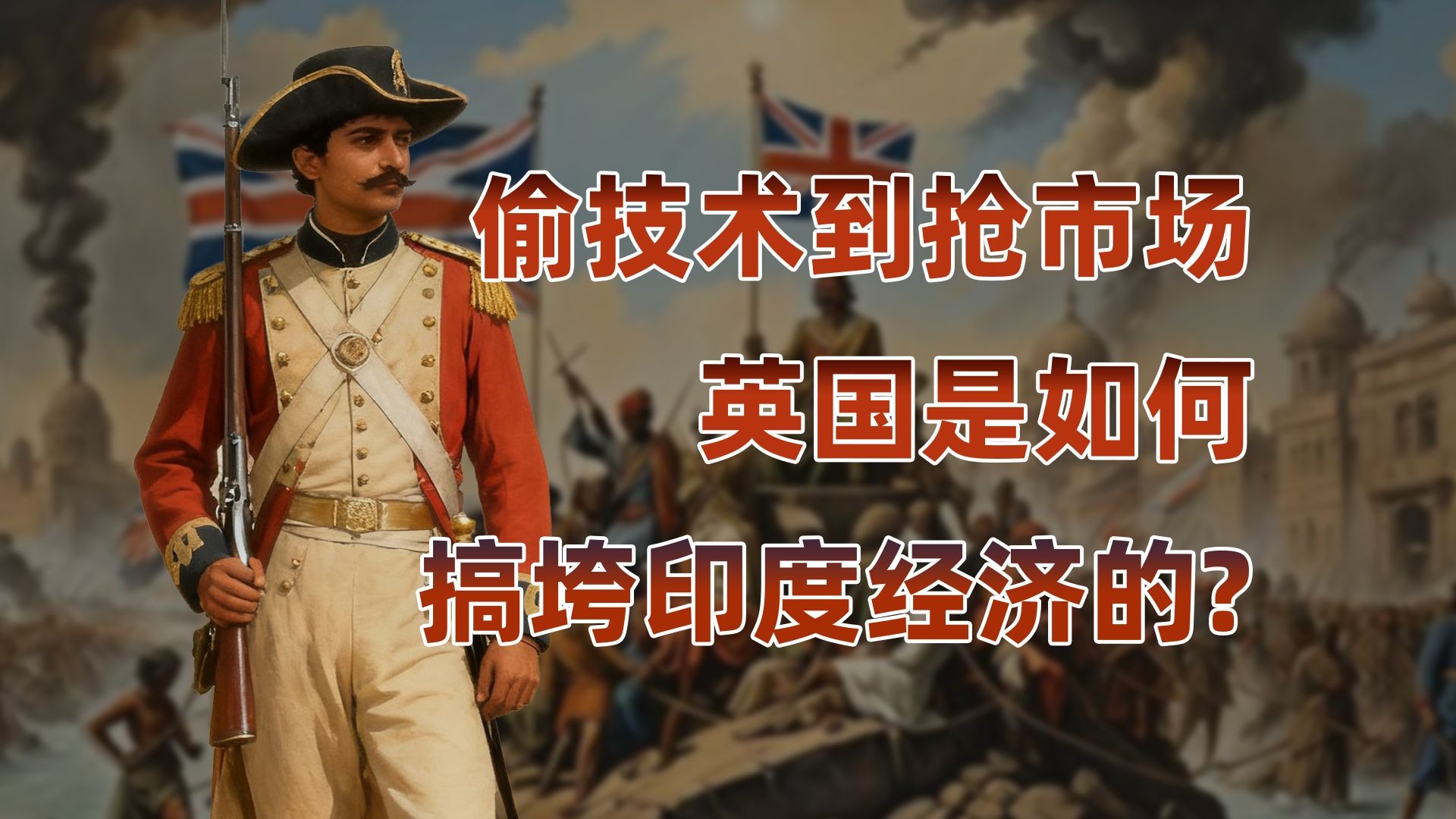 为了棉制品先偷后抢，英国是如何搞垮印度市场的？