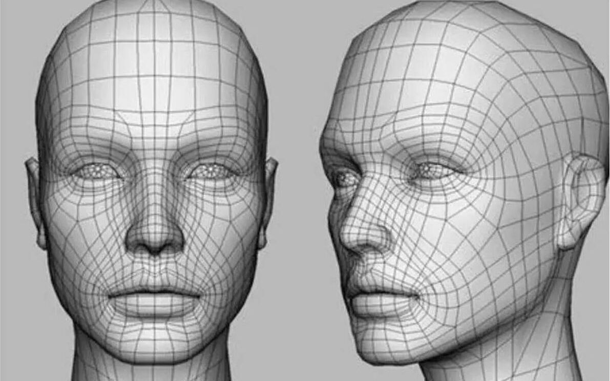 3dmax3d模型女性人头建模布线等规范详解